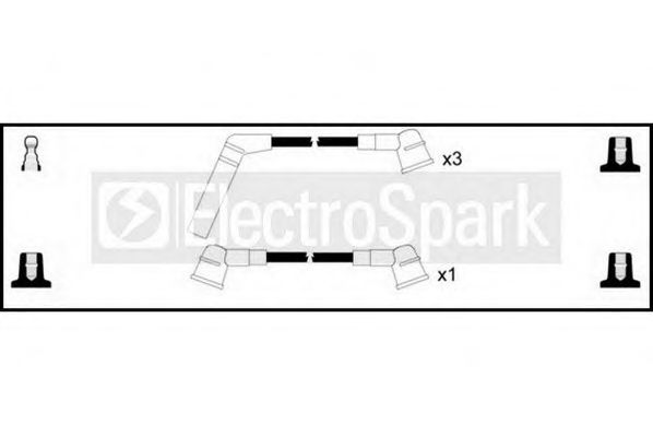 Комплект проводов зажигания STANDARD OEK341