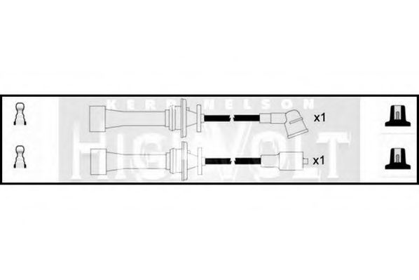 Комплект проводов зажигания STANDARD OEF813
