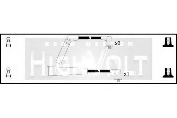 Комплект проводов зажигания STANDARD OEF295