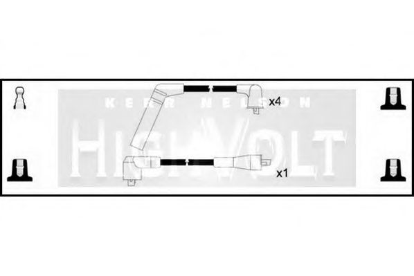 Комплект проводов зажигания STANDARD OEF261