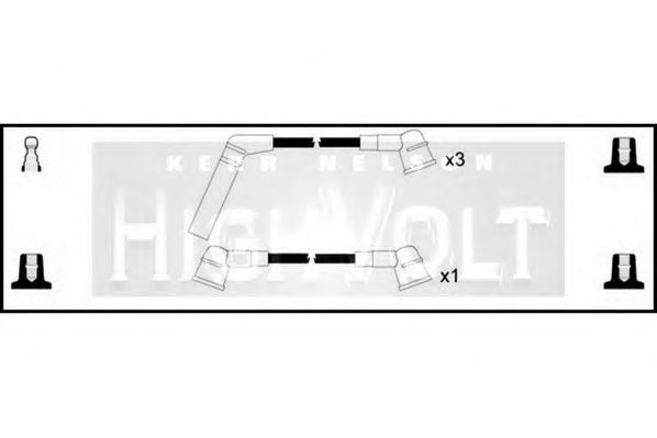 Комплект проводов зажигания STANDARD OEF218