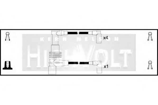 Комплект проводов зажигания STANDARD OEF453