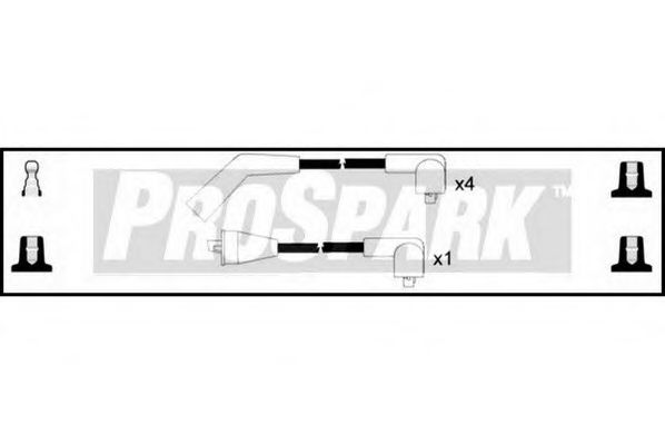 Комплект проводов зажигания INTERMOTOR 76129