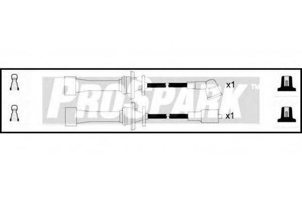 Комплект проводов зажигания INTERMOTOR 76149