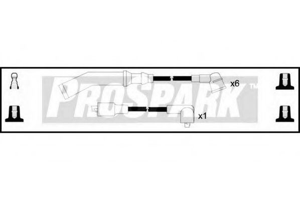 Комплект проводов зажигания STANDARD OES1237