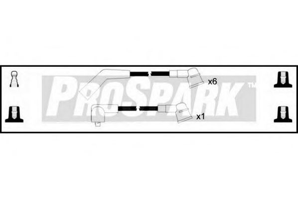 Комплект проводов зажигания INTERMOTOR 76283