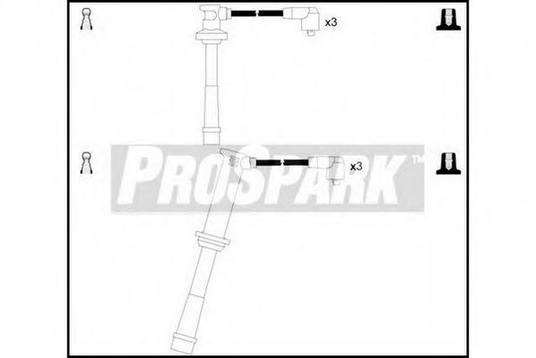 Комплект проводов зажигания STANDARD OES1266
