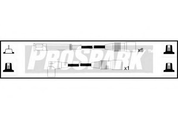 Комплект проводов зажигания STANDARD OES224