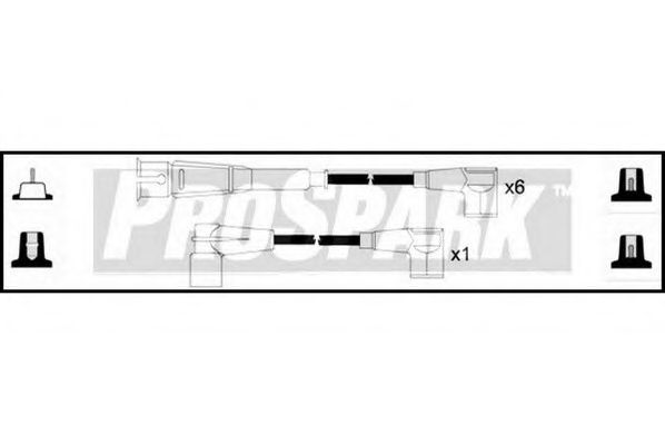 Комплект проводов зажигания STANDARD OES297