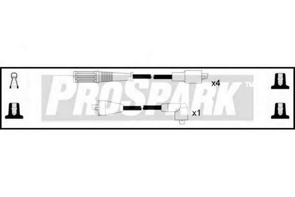 Комплект проводов зажигания STANDARD OES317