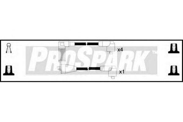 Комплект проводов зажигания STANDARD OES329