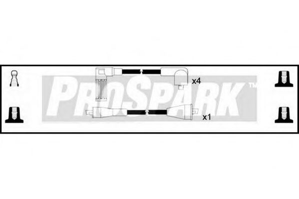 Комплект проводов зажигания STANDARD OES331