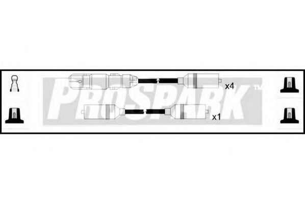 Комплект проводов зажигания STANDARD OES583