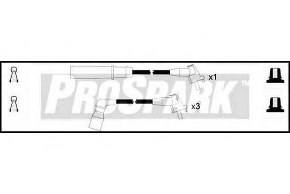 Комплект проводов зажигания STANDARD OES681
