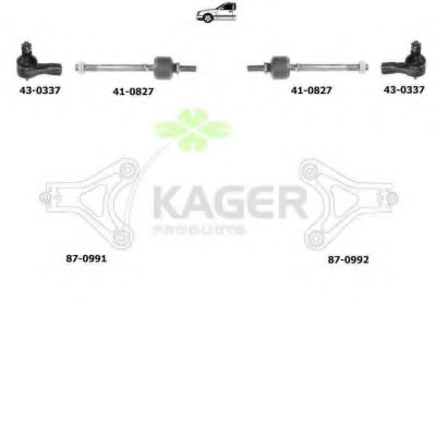 Подвеска колеса KAGER 800506