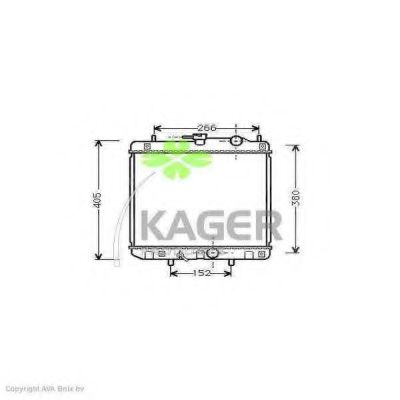 Радиатор, охлаждение двигателя PAPE 6003