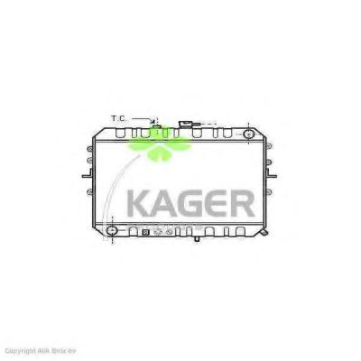 Радиатор, охлаждение двигателя KAGER 31-0705
