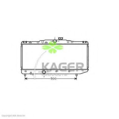 Радиатор, охлаждение двигателя KAGER 31-1097