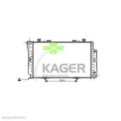 Радиатор, охлаждение двигателя KAGER 31-1240