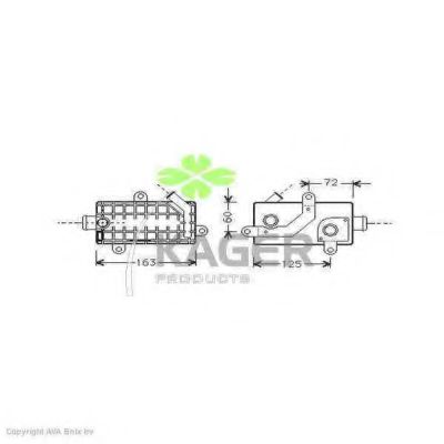масляный радиатор, двигательное масло KAGER 31-3679