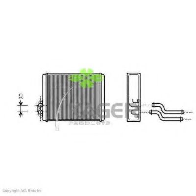Теплообменник, отопление салона PAPE 26058