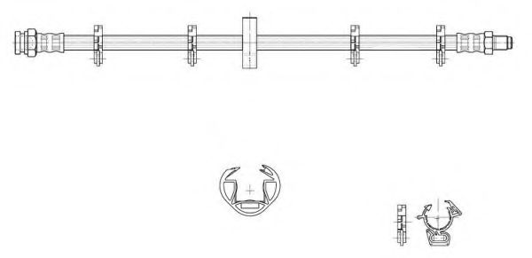 Тормозной шланг KAWE 516982