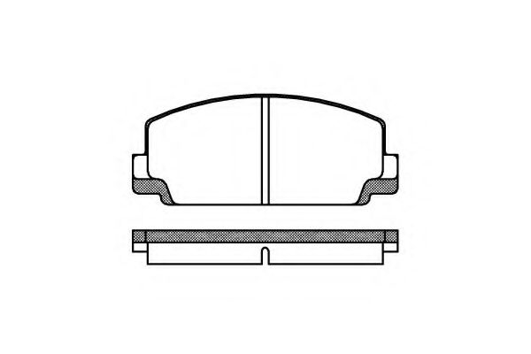Комплект тормозных колодок, дисковый тормоз KAWE 0075 10