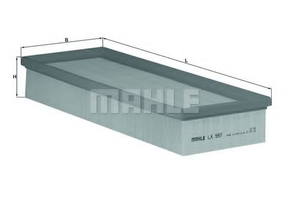 Воздушный фильтр MAHLE ORIGINAL LX 997