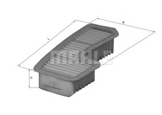 Воздушный фильтр MAHLE ORIGINAL LX 1936