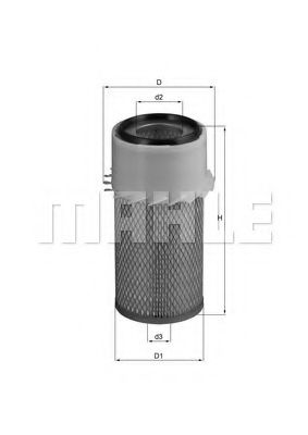 Воздушный фильтр MAHLE ORIGINAL LX 16