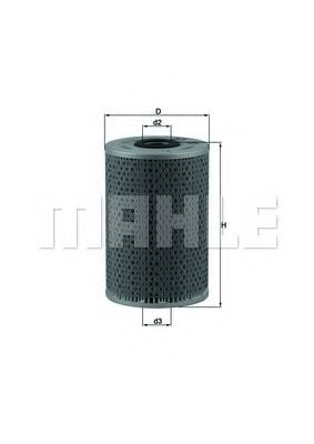 Масляный фильтр; Гидрофильтр, автоматическая коробка передач; Гидрофильтр, рулевое управление MAHLE ORIGINAL OX 88D