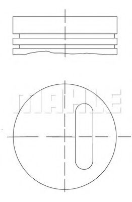 Поршень MAHLE ORIGINAL 021 01 00