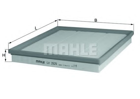 Воздушный фильтр MAHLE ORIGINAL LX 2525