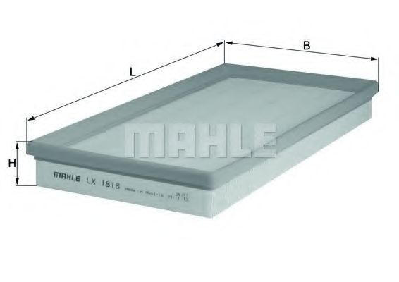 Воздушный фильтр MAHLE ORIGINAL LX 1818