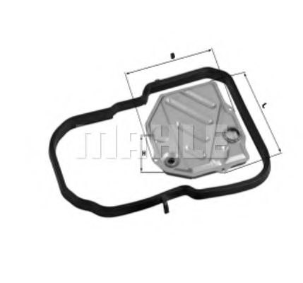 Гидрофильтр, автоматическая коробка передач MAHLE ORIGINAL HX45