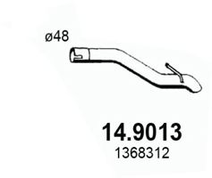 Труба выхлопного газа ASSO 14.9013