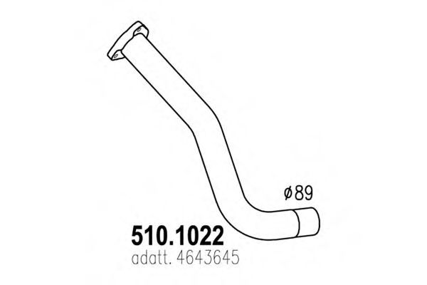 Труба выхлопного газа IMASAF 757201