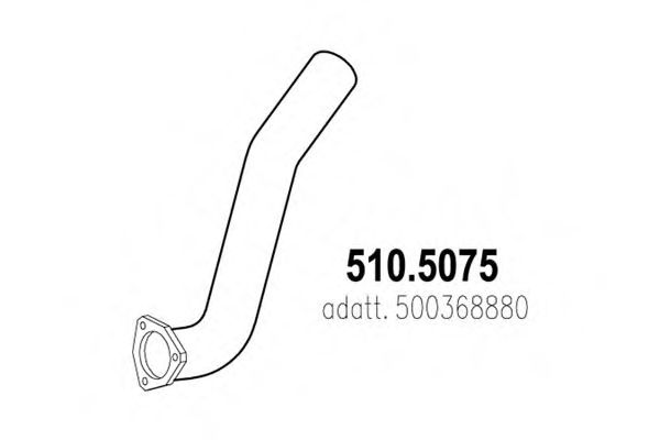 Труба выхлопного газа ASSO 510.5075