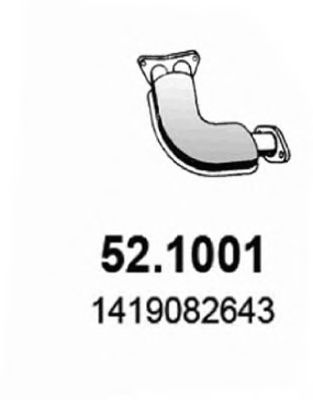 Труба выхлопного газа ASSO 52.1001