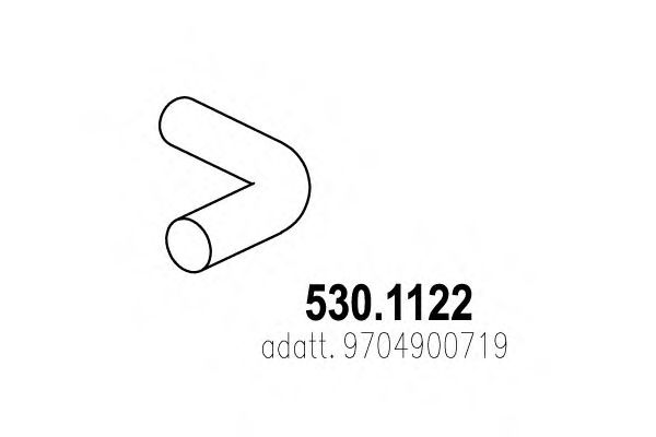 Труба выхлопного газа DINEX 53280