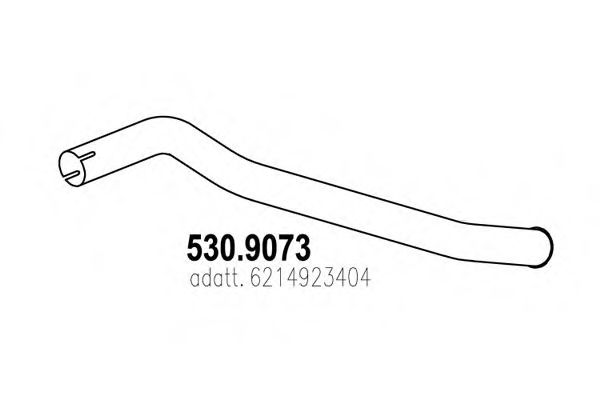 Труба выхлопного газа DINEX 50714