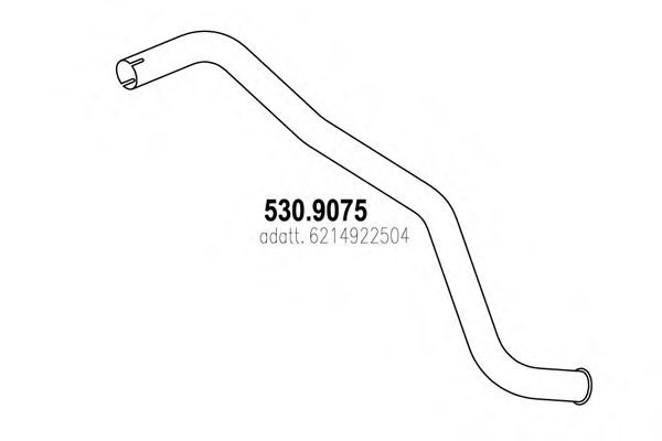 Труба выхлопного газа DINEX 50758