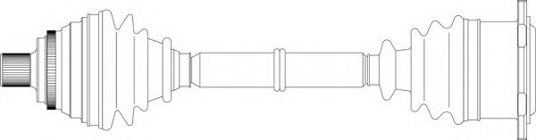 Приводной вал GENERAL RICAMBI AU3333