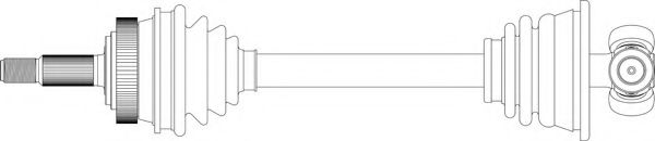 Приводной вал GENERAL RICAMBI RE3283