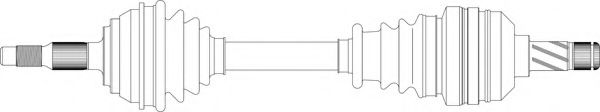 Приводной вал GENERAL RICAMBI VO3015