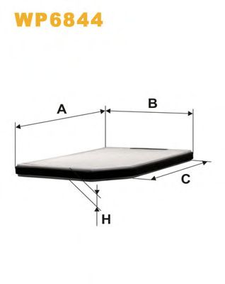 Фильтр, воздух во внутренном пространстве WIX FILTERS WP6844