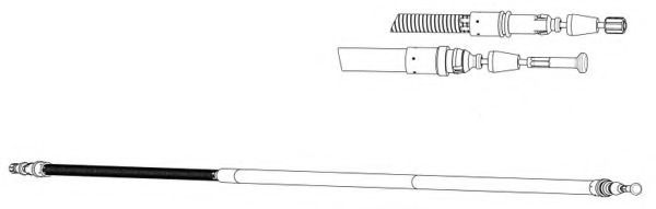 Трос, стояночная тормозная система CEF FA02266