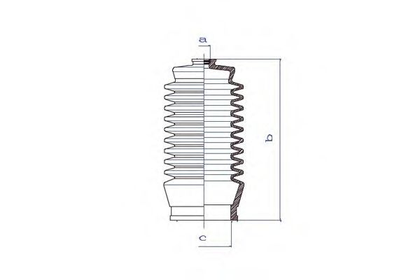 Пыльник, рулевое управление DA SILVA K5199