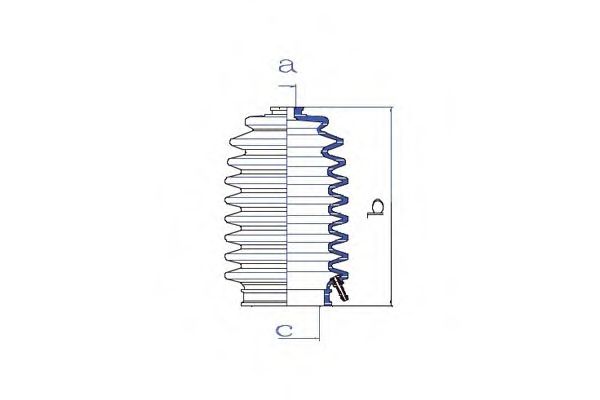 Пыльник, рулевое управление DA SILVA K5267