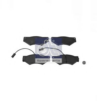 Комплект тормозных колодок, дисковый тормоз DT 7.92613